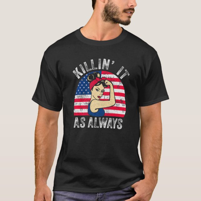 Camiseta Killin´ It As Always USA Flag Men It (Anverso)