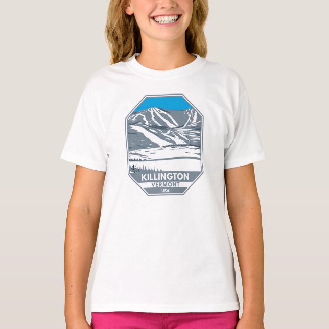 Camiseta Killington Ski Area Winter Vermont (Anverso)