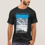 Camiseta Killington Ski Area Winter Vermont Vintage<br><div class="desc">Diseño artístico Killington Winter que muestra el paisaje invernal.</div>