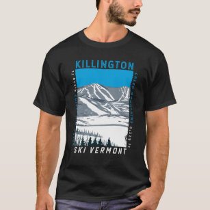 Camiseta Killington Ski Area Winter Vermont Vintage