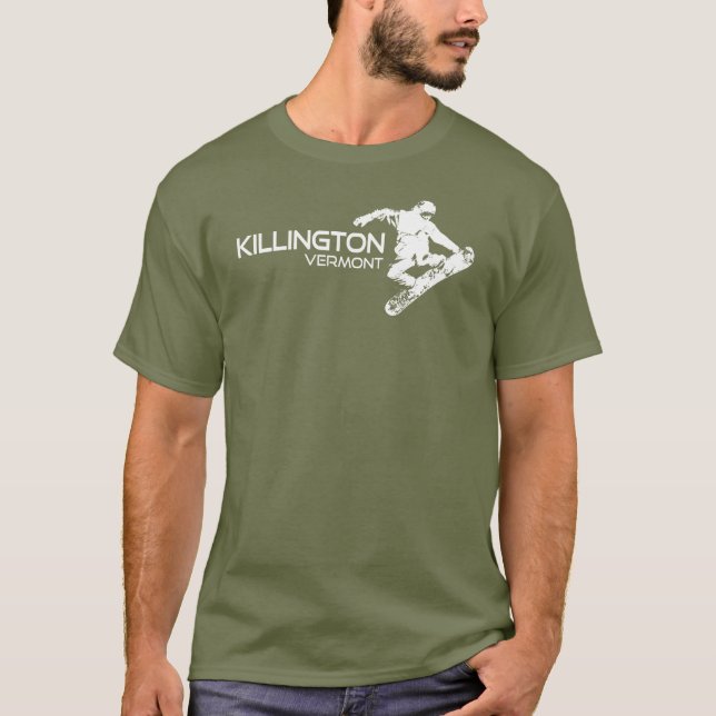 Camiseta Killington Vermont Snowboarder (Anverso)