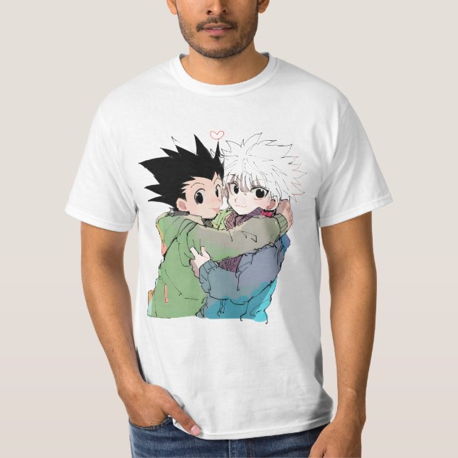 Camiseta "Killua abraza a Gon Hunter x Hunter" (Anverso)