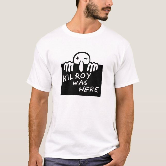 Camiseta Kilroy estaba aquí (Anverso)