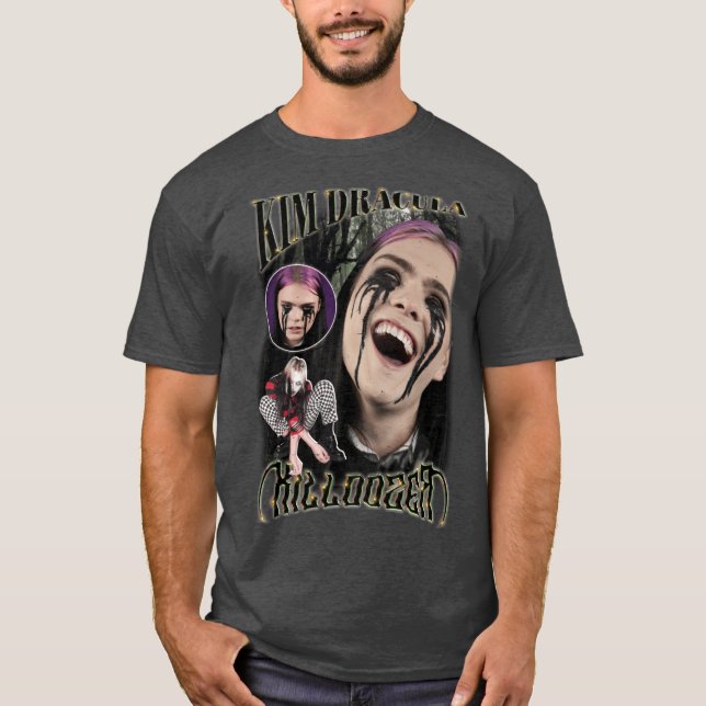 Camiseta Kim Dracula Vintage 90s Bootleg (Anverso)