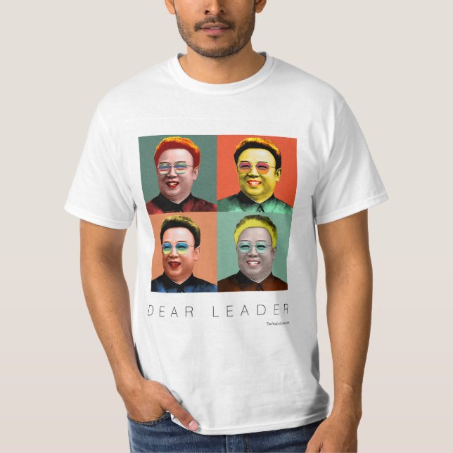Camiseta Kim Jong Il: Estimado Leader (Anverso)