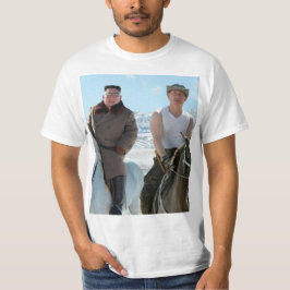 Camiseta Kim Jong Un y Putin a caballo