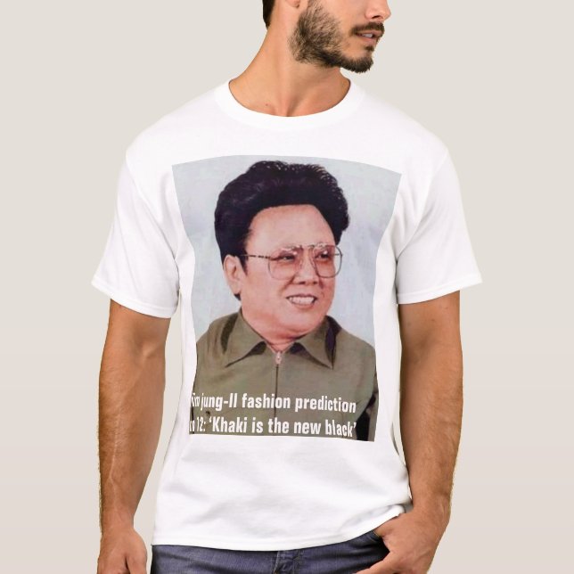 Camiseta Kim jung-IL no forma a predicción ningún 12: (Anverso)
