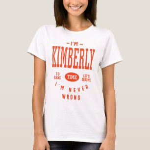 Camiseta Kimberly Personalized Name Birthday Gift