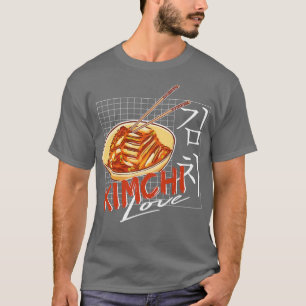 Camiseta Kimchi ama la comida coreana Hangul