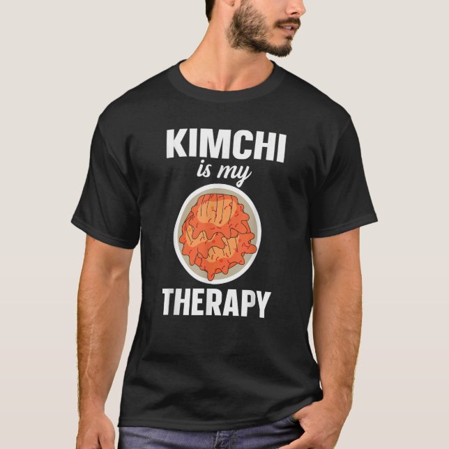 Camiseta Kimchi Es Mi Terapia Comida Coreana (Anverso)