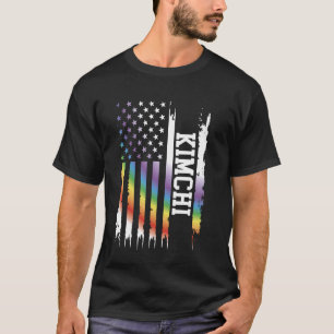 Camiseta Kimchi Estados Unidos sufre el arcoiris con bander