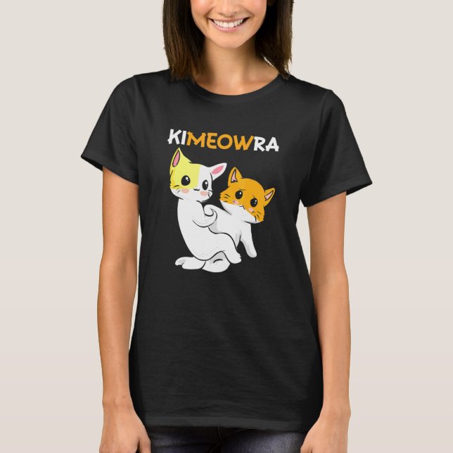 Camiseta Kimeowra: Gatos de artes marciales de Jiu Jitsu br (Anverso)