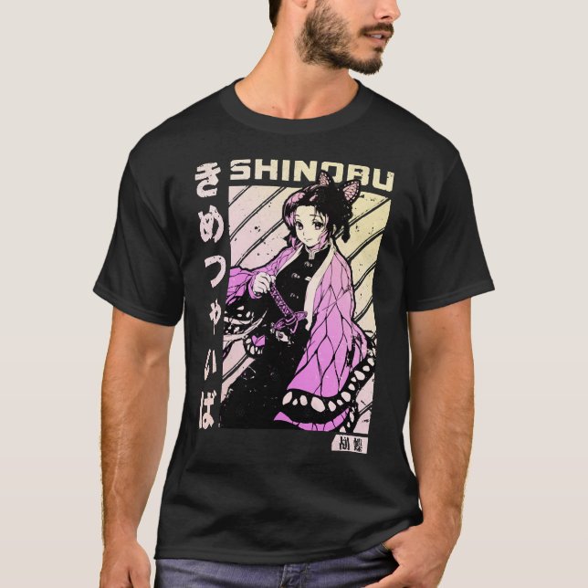 Camiseta Kimetsu no Yaiba, Shinobu kocho v1 T-Shirt (Anverso)