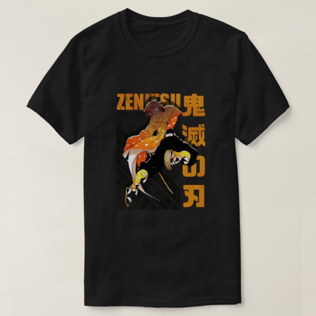 Camiseta Kimetsu no Yaiba - Zenitsu Agatsuma (Diseño del anverso)