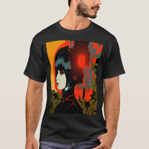 Camiseta Kimono retro Geisha Vintage japonés Samura