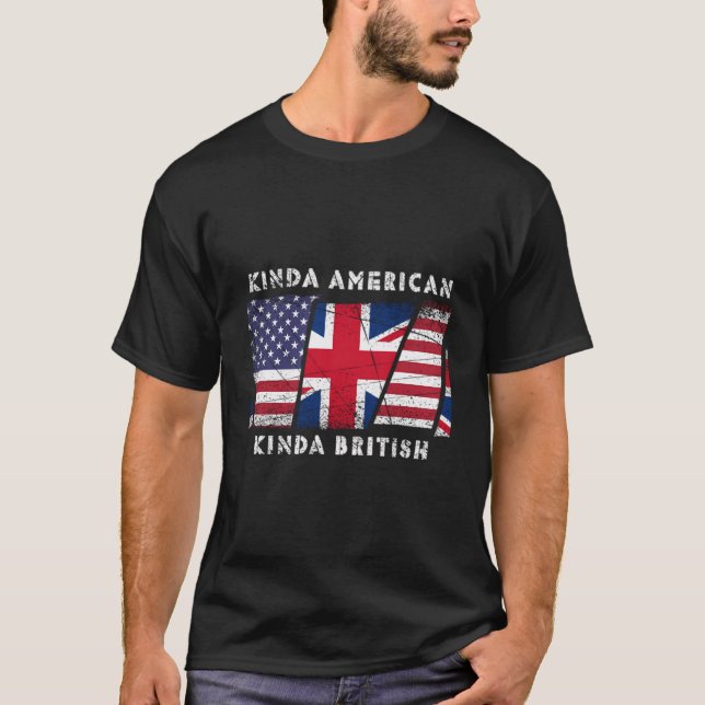 Camiseta Kinda American Kinda British - Doble ciudadanía (Anverso)