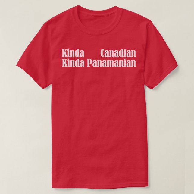 Camiseta kinda canadá kinda panamanian mix (Diseño del anverso)