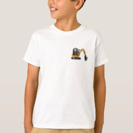 Camiseta Kinder Basic T-Shirt - Baustellenfahrzeug Design