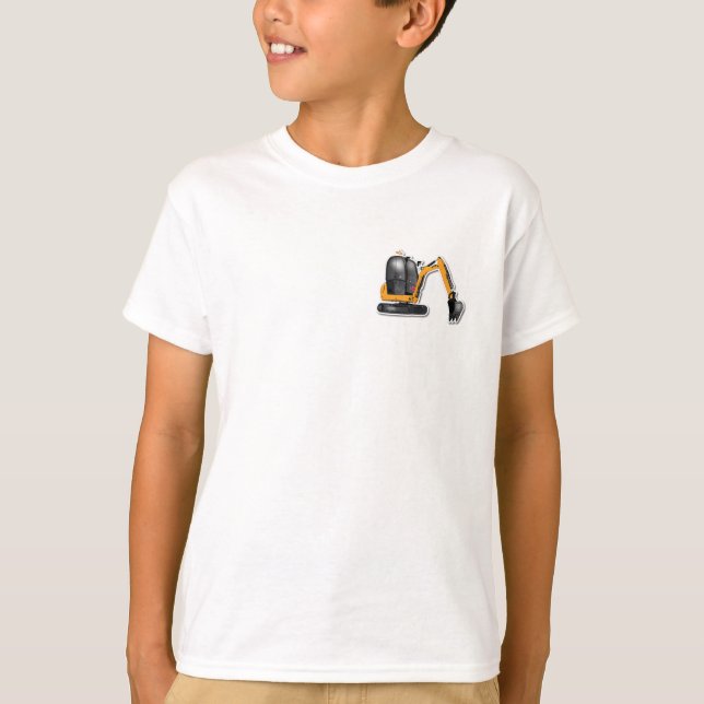 Camiseta Kinder Basic T-Shirt - Baustellenfahrzeug Design