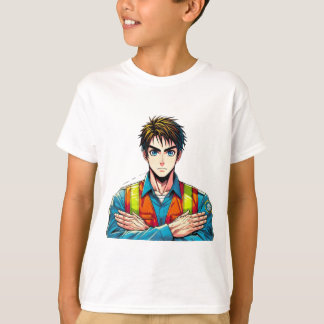 Camiseta Kinder Basic T-Shirt mit Manga-Sicherheitsfachmann