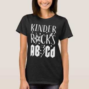 Camiseta Kinder Rockea ABCD Primer Día De La Escuela De Jar
