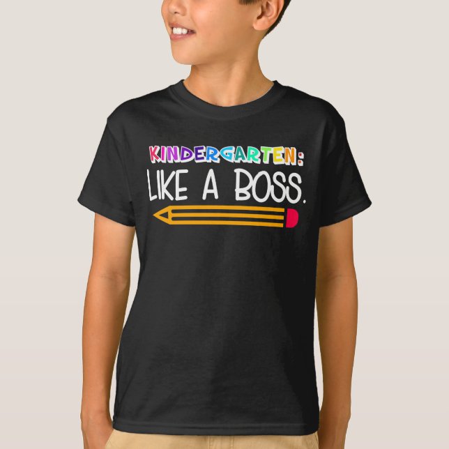 Camiseta Kindergarten: Como un jefe (Anverso)