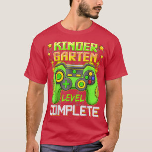 Camiseta Kindergarten completa videojuego de graduación sup