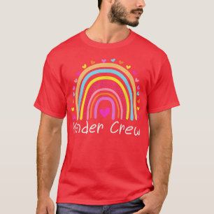 Camiseta Kindergarten Crew Cute Rainbow Heart Kinder Teache