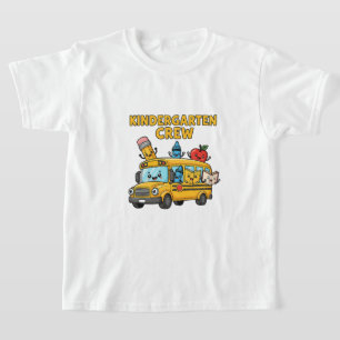 Camiseta Kindergarten Crew Recortar de vuelta al autobús