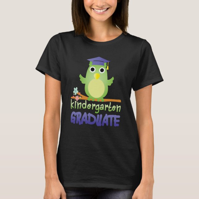 Camiseta Kindergarten Graduation  Graduate Owl Shirt (Anverso)