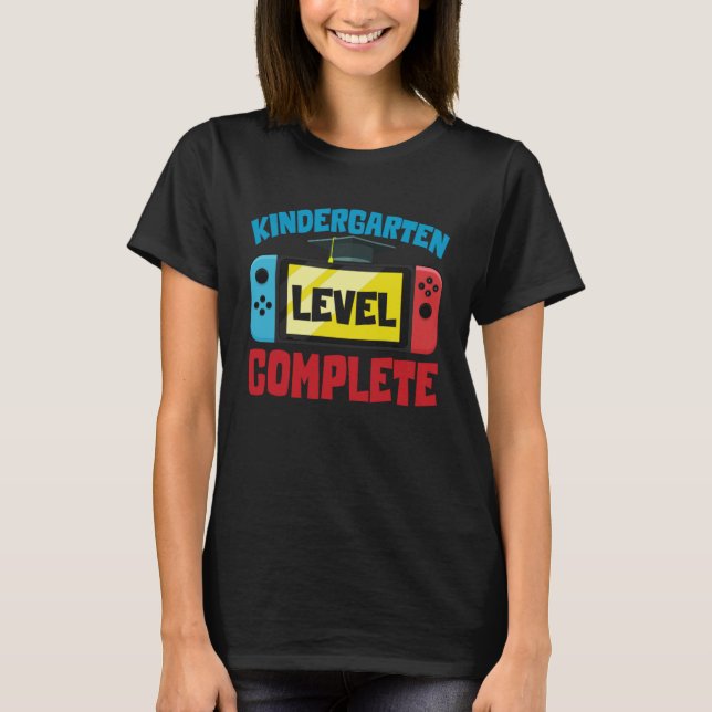 Camiseta Kindergarten Graduation Level Complete Graduated K (Anverso)