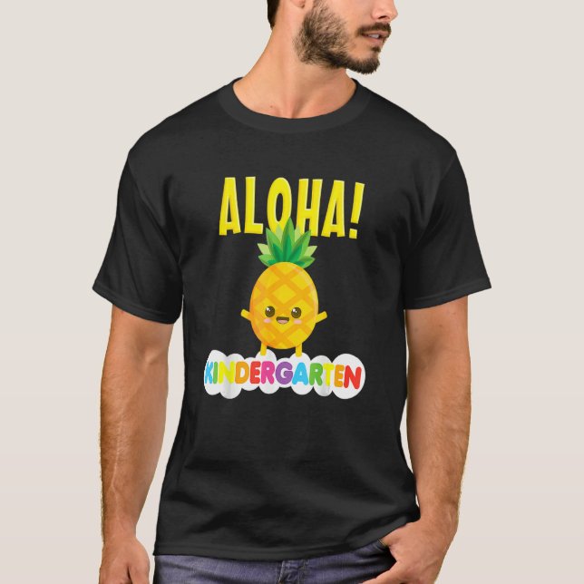 Camiseta Kindergarten Guay Aloha Pineapple (Anverso)