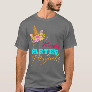 Camiseta Kindergarten Is Magical Funny Unicorn Back To Scho