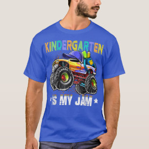 Camiseta Kindergarten Is My Jam Monster Trucks Teacher Stud
