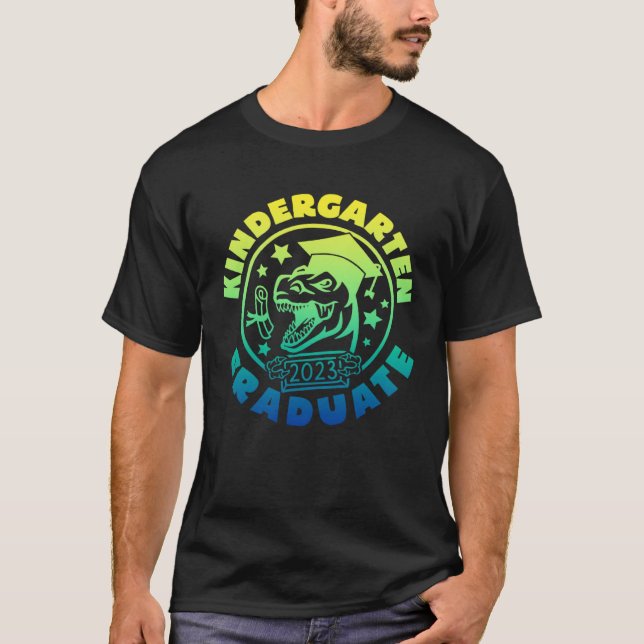 Camiseta Kindergarten Last Day Of School Graduation Dinosau (Anverso)