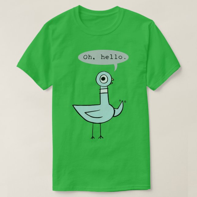 Camiseta Kindergarten Oh Hello Quote Changeable Pigeon Back (Diseño del anverso)