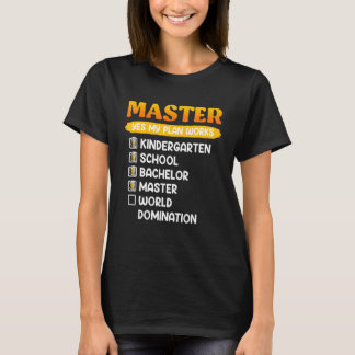 Camiseta Kindergarten School Bachelors Masters Degree
