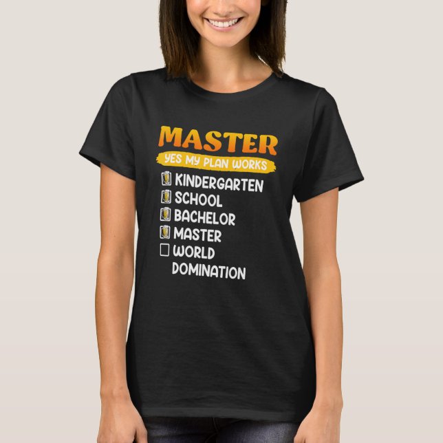 Camiseta Kindergarten School Bachelors Masters Degree (Anverso)