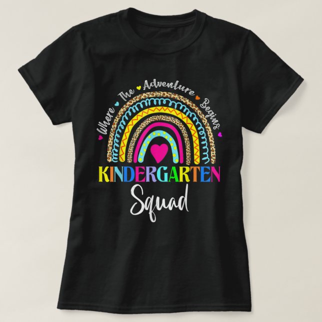 Camiseta Kindergarten Squad Funny Back To School Kids Child (Diseño del anverso)