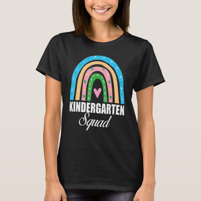 Camiseta Kindergarten Squad Kinder Colorful Kindergarten (Anverso)
