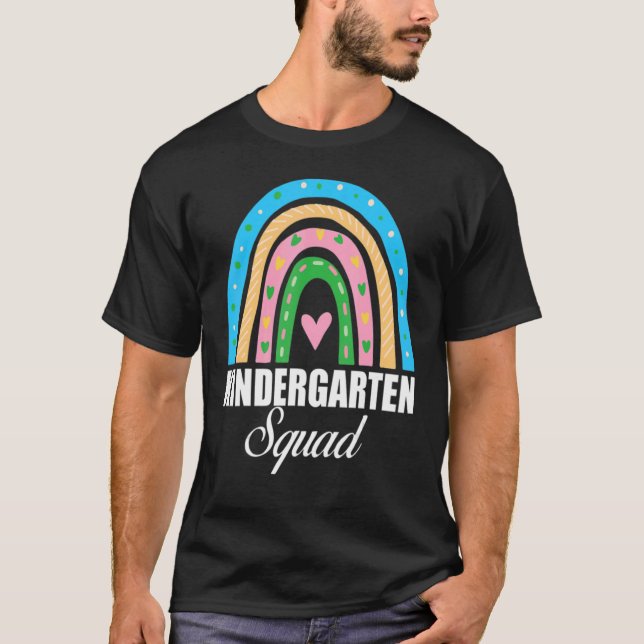 Camiseta Kindergarten Squad Kinder Colorful Kindergarten (Anverso)
