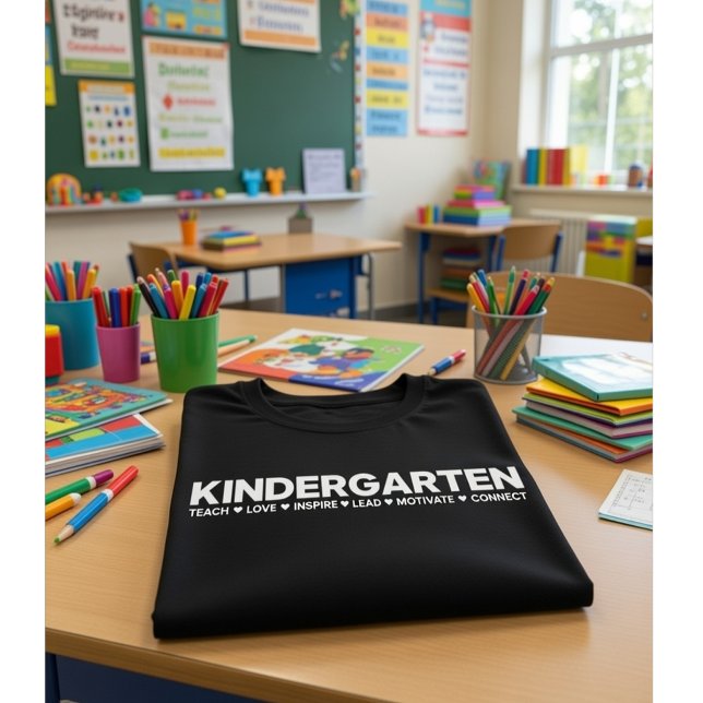 Camiseta Kindergarten Teacher Teach Love Inspire Lead... (Subido por el creador)