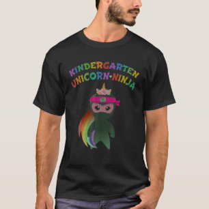 Camiseta KINDERGARTEN UNICORN NINJA Chicas niños listos par