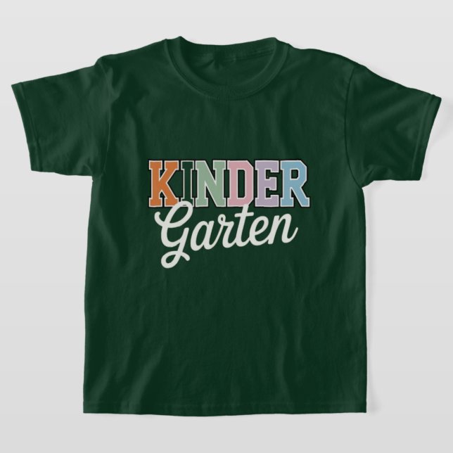 Camiseta Kindergrten – Colorful Back to School Design (Distribución)