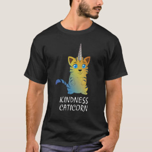 Camiseta Kindness cat unicornio caticorn Unidad Día Naranja