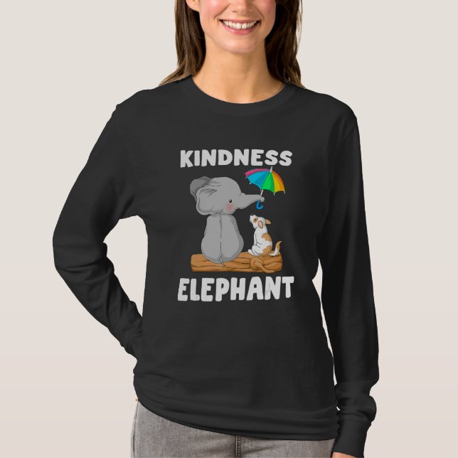 Camiseta Kindness elephant Unity Day  Orange Anti Bullying (Anverso)