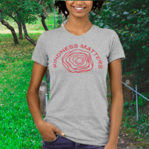 Camiseta Kindness Matters – Diseño de Rosa Roja Ab