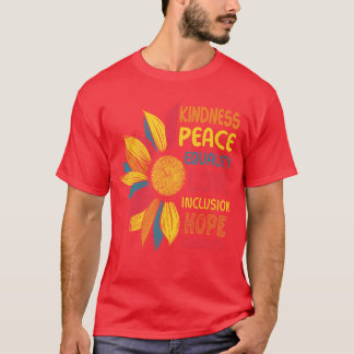 Camiseta Kindness Peace Equality Love Hope Diversity Human 