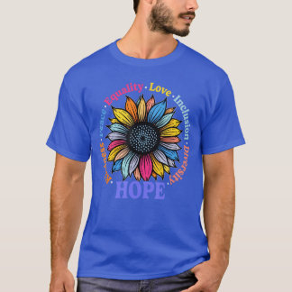 Camiseta Kindness Peace Equality Love Hope Diversity Human