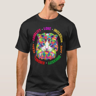 Camiseta Kindness Peace Equality Love Inclusion Hope Divers